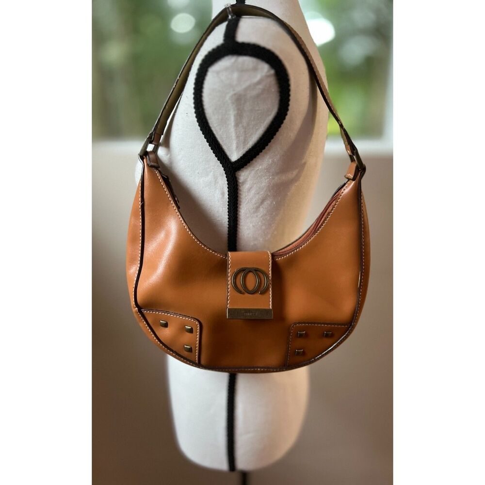 Minicci tan shoulder/hobo bag with studs